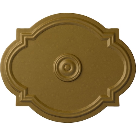 Ekena Millwork Waltz Ceiling Medallion (Fits Canopies up to 4 1/2"), Hand-Painted Gold, 21 1/4"W x 17 3/8"H x 1"P CM21WAGLS